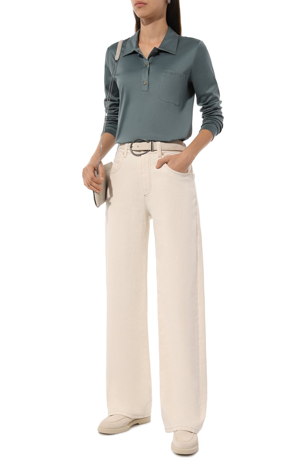 Хлопковое поло KITON, арт. D58440H0805116, фото 2