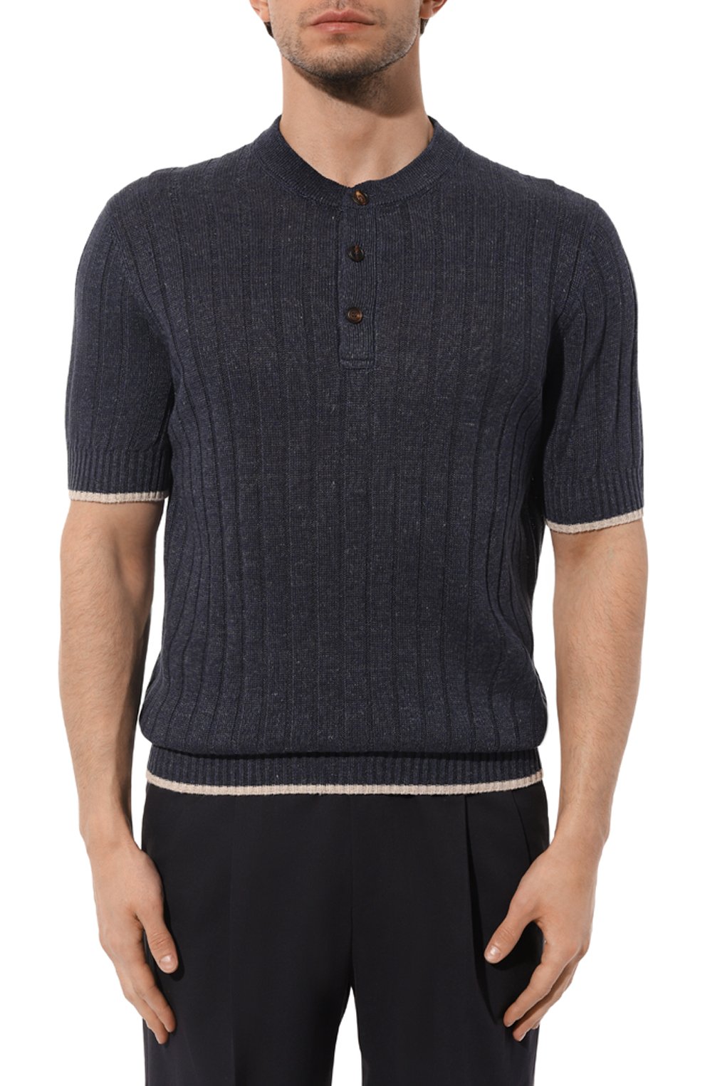 Джемпер изо льна и хлопка BRUNELLO CUCINELLI, арт. M2L70B2255, фото 3