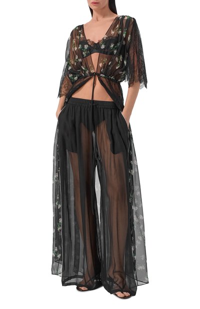 Шелковые брюки DOLCE & GABBANA, арт. FTDJET/FU1AT, фото 2