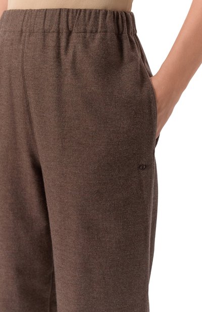 Хлопковые брюки EDOMO коричневого цвета по цене 31900 руб., арт. T006023NY26W, фото 4 Хлопковые брюки EDOMO, арт. T006023NY26W, фото 4