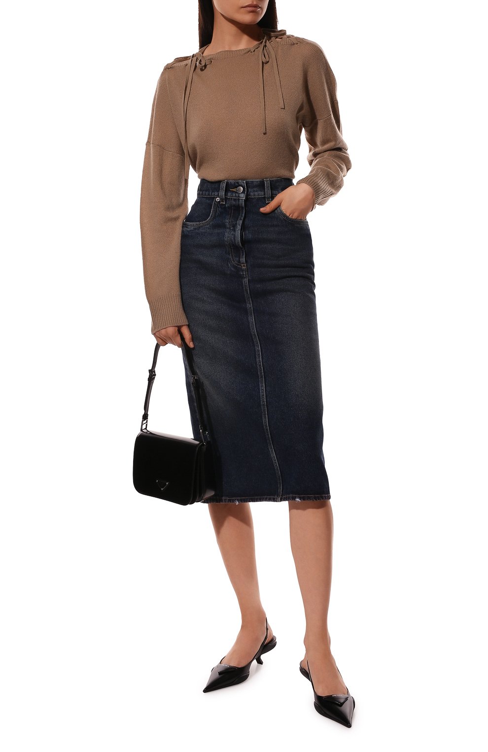 Джинсовая юбка PRADA, арт. GFD162-10UJ-F0008-212, фото 2