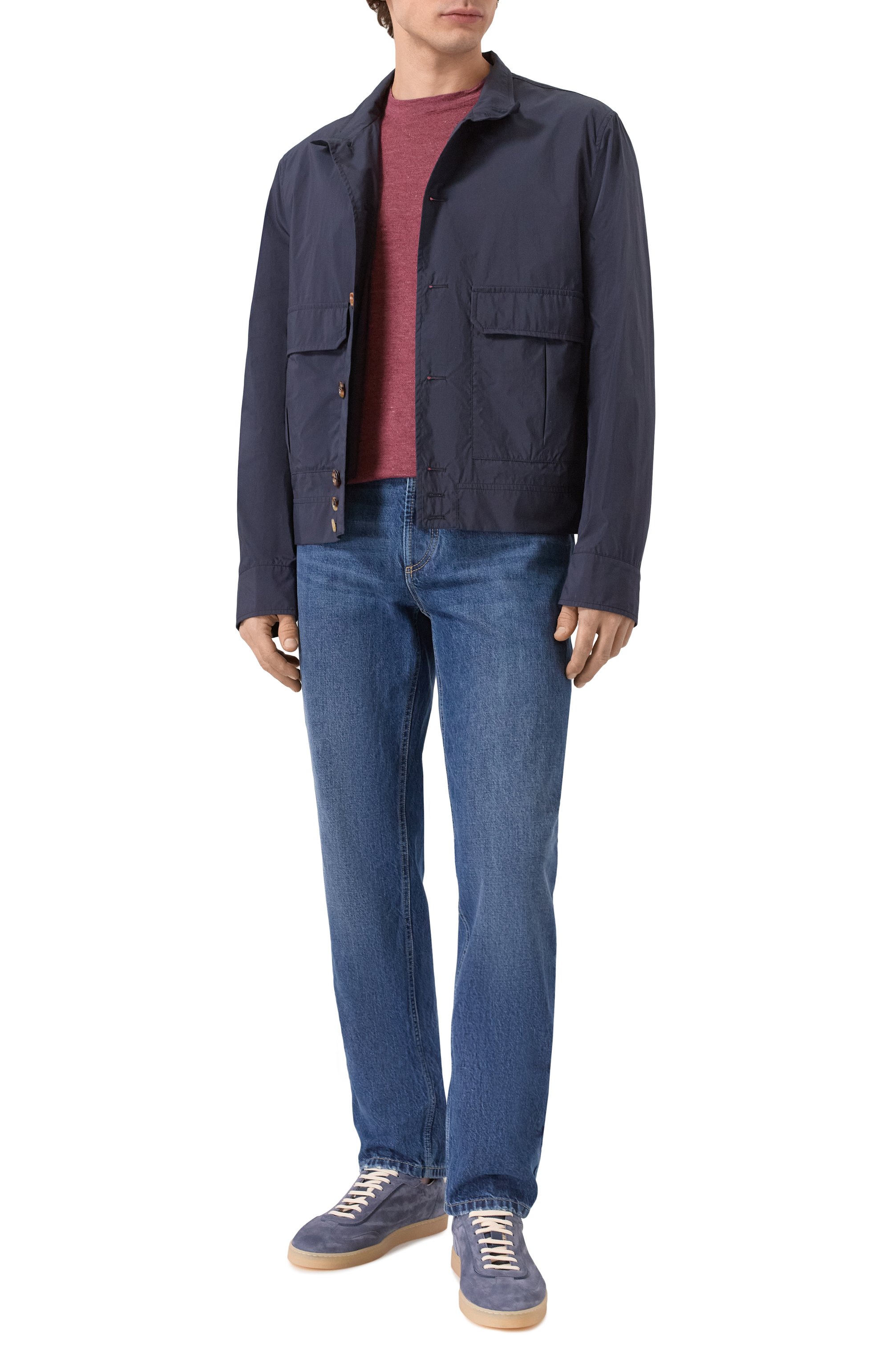 Футболка изо льна и хлопка BRUNELLO CUCINELLI, арт. M2L00340, фото 2