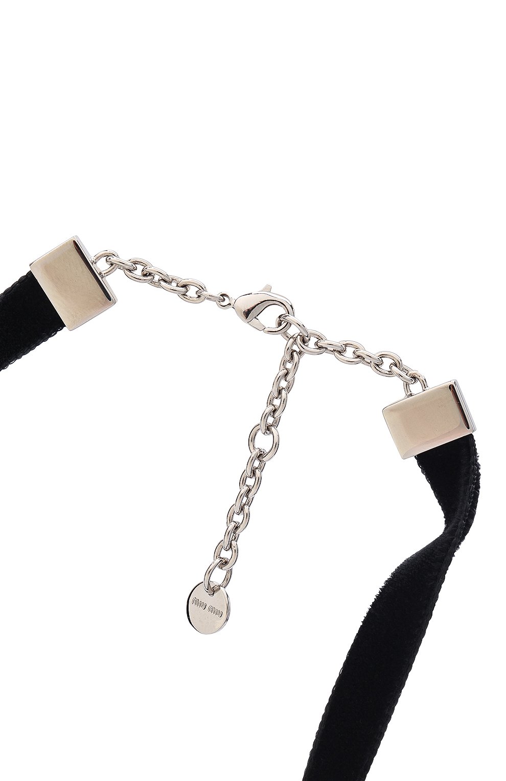 Чокер MIU MIU черного цвета по цене 47000 руб., арт. 5IC044-2CE2-F0002, фото 4 Чокер MIU MIU, арт. 5IC044-2CE2-F0002, фото 4