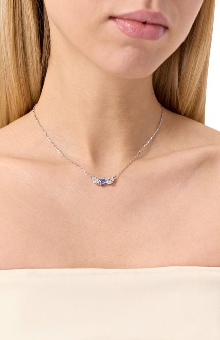 Женское колье mesmera SWAROVSKI серебряного цвета, арт. 5668276 | Фото 2 (Нос: Не проставлено; Материал: Металл, Кристаллы; Материал сплава: Проставлено)