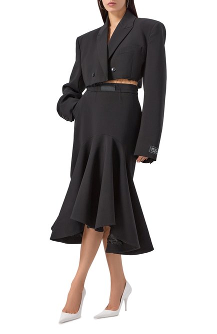 Женские кожаные туфли VETEMENTS, арт. WH76HE500W/2471 LEATHER