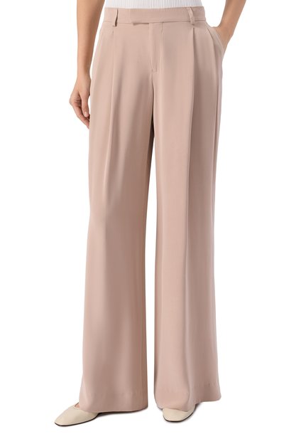 Шелковые брюки JACOB LEE светло-розового цвета по цене 158000 руб., арт. WTP056SS25-SCPB, фото 3 Шелковые брюки JACOB LEE, арт. WTP056SS25-SCPB, фото 3