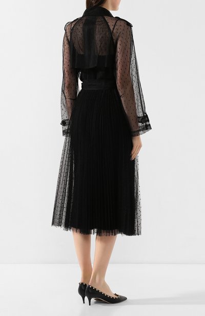 Тренч REDVALENTINO черного цвета по цене 137500 руб., арт. TR3CHA30/428, фото 4 Тренч REDVALENTINO, арт. TR3CHA30/428, фото 4