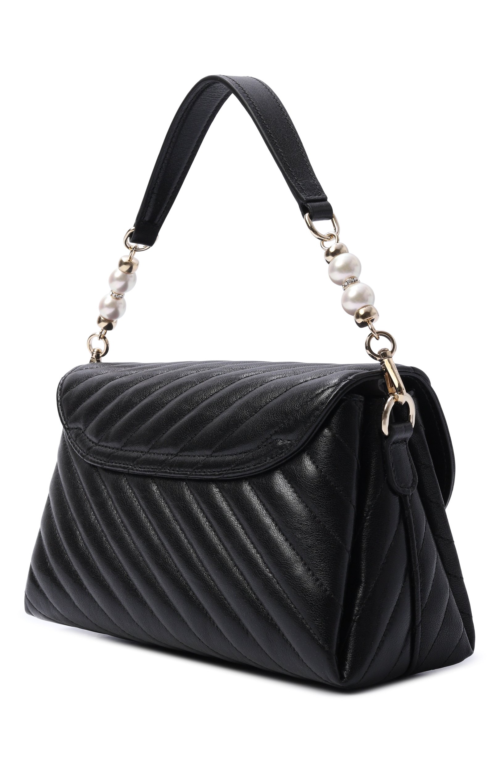 Сумка curve small JIMMY CHOO черного цвета по цене 177500 руб., арт. AVNCURT0PHANQ0J, фото 4 Сумка curve small JIMMY CHOO, арт. AVNCURT0PHANQ0J, фото 4