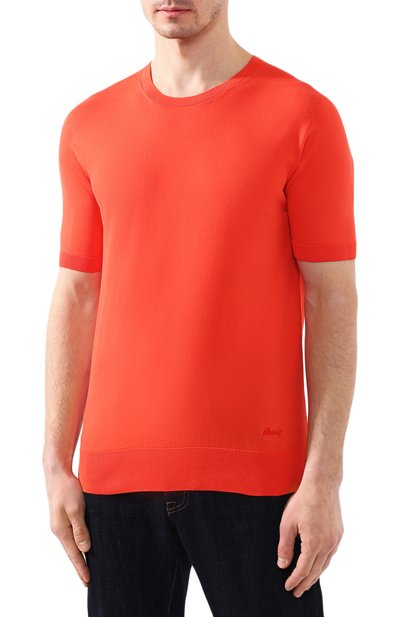 Хлопковый джемпер BRIONI красного цвета по цене 55450 руб., арт. UMR00L/08K01, фото 3 Хлопковый джемпер BRIONI, арт. UMR00L/08K01, фото 3