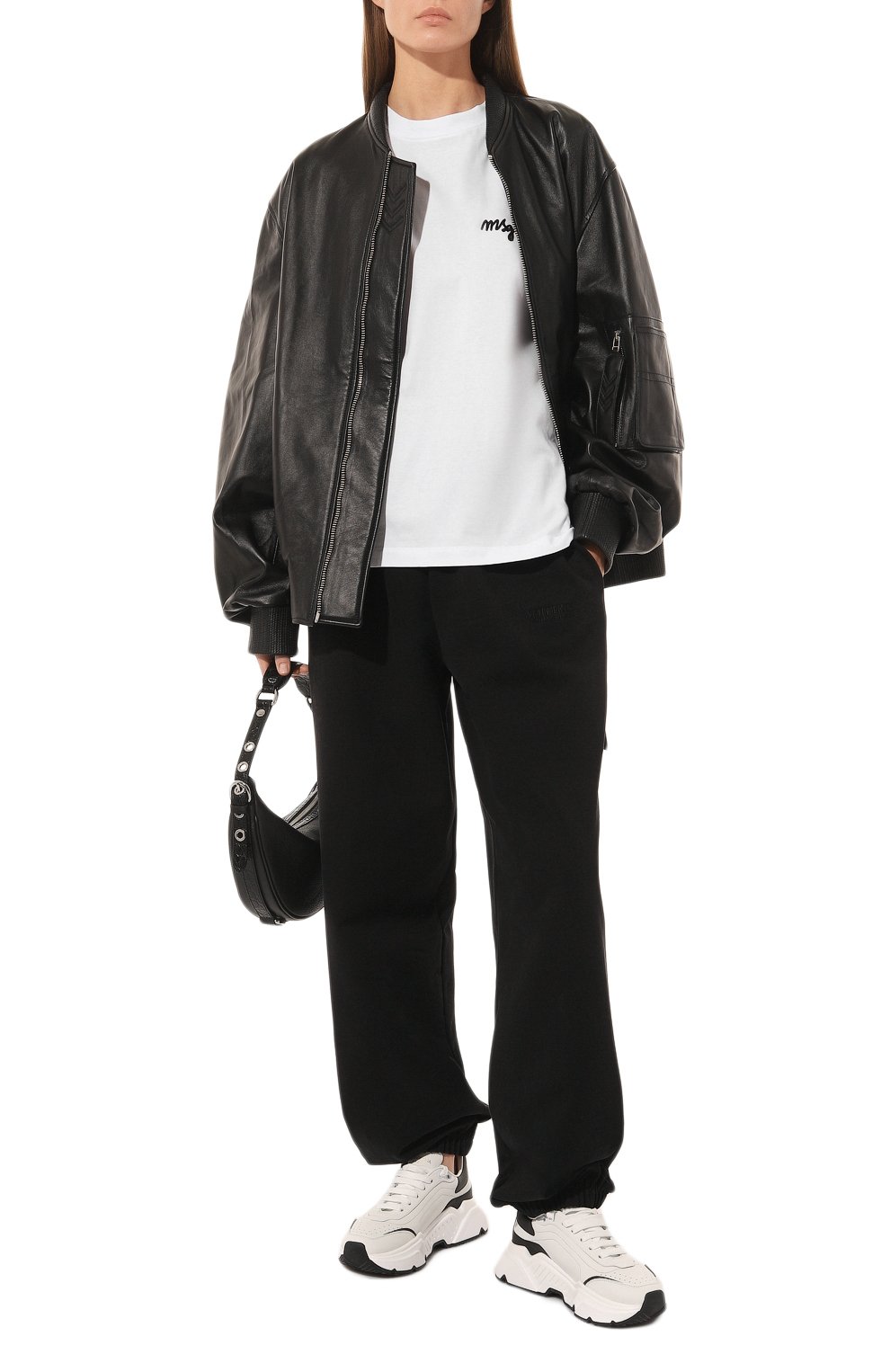 Хлопковая футболка MSGM, арт. 2000MDM540 200002, фото 2