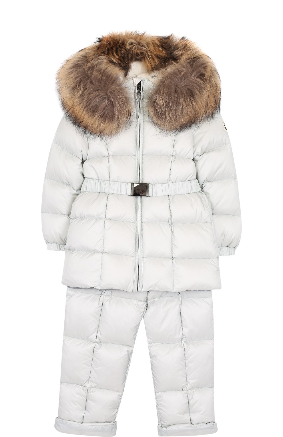 Комплект из пуховой куртки и комбинезона на подтяжках MONCLER ENFANT, арт. D2-951-70336-25-53048, фото 1