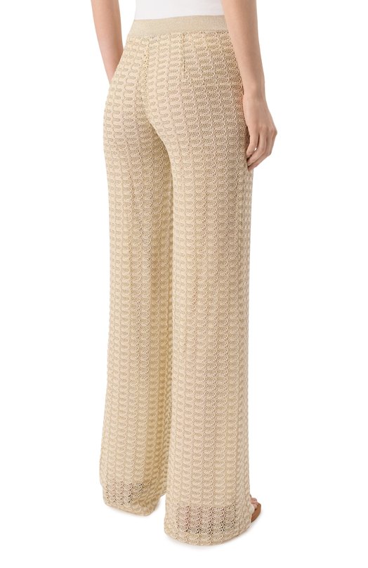 Брюки из вискозы Missoni DS25SI0M/BR010R Бежевый  DS25SI0M/BR010R Фото 4