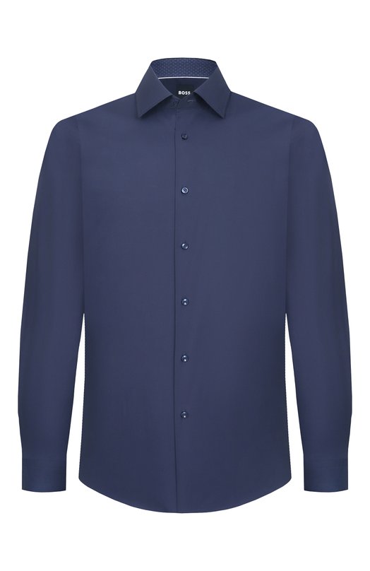Хлопковая сорочка BOSS 50555668 Синий 50555668
