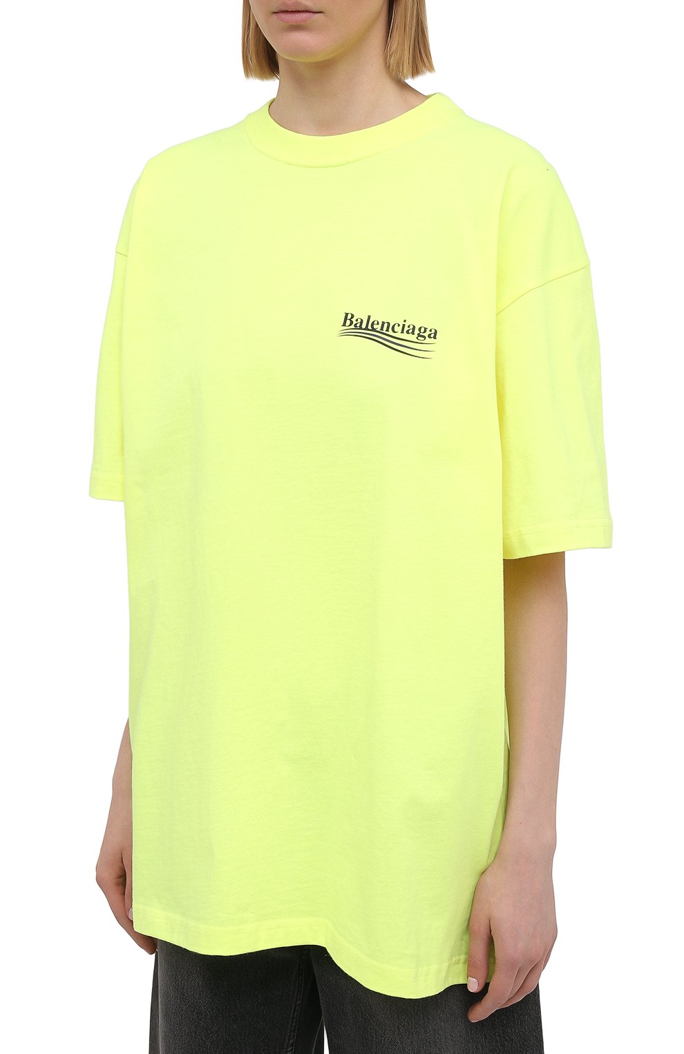 Хлопковая футболка BALENCIAGA, арт. 641655/TJVF7, фото 3