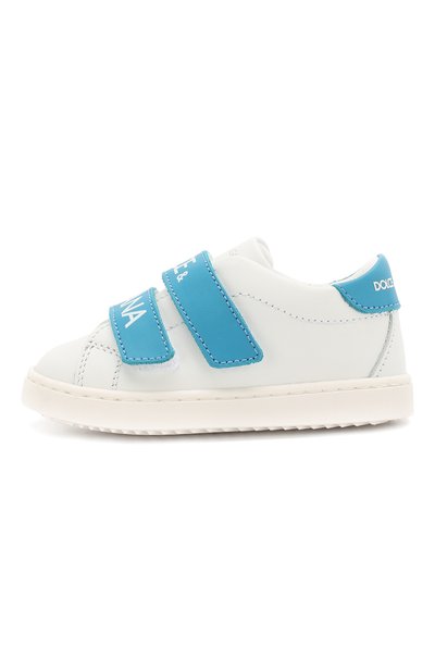 Кожаные кеды с застежками велькро DOLCE & GABBANA, арт. DN0098/AZ634, фото 2