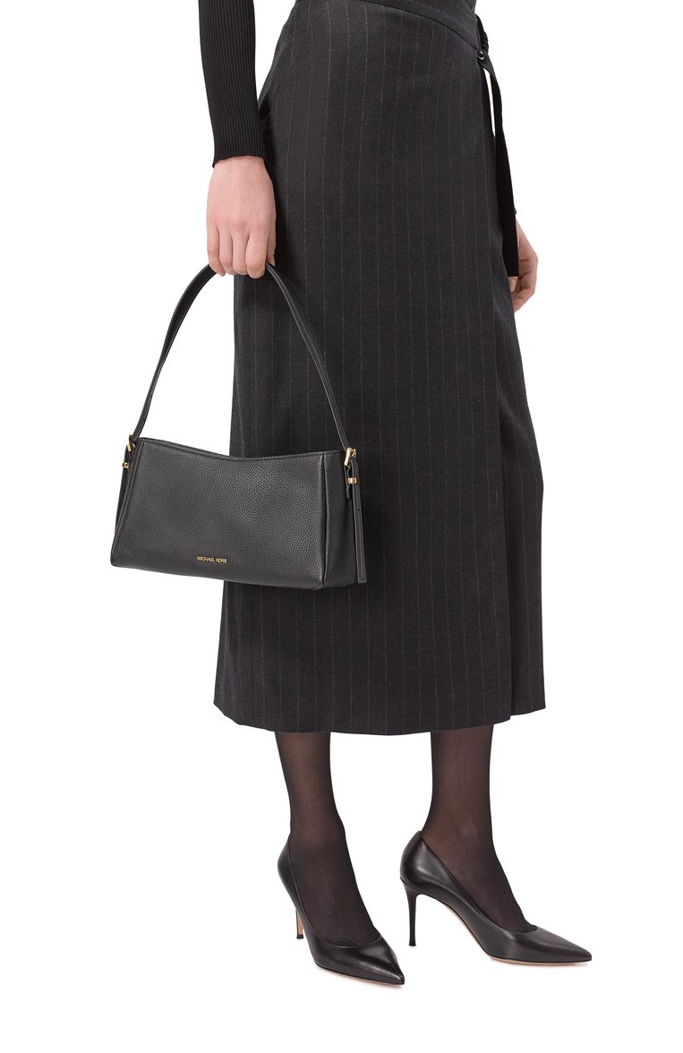 Женская сумка moore medium MICHAEL MICHAEL KORS черного цвета, арт. 32R5G90C6L | Фото 2 (Материал: Натуральная кожа; Размер: medium)