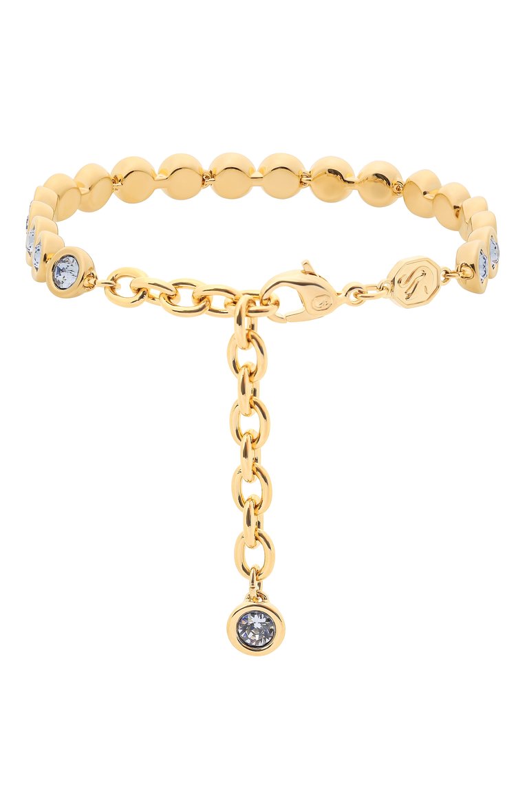 Женский браслет imber tennis SWAROVSKI золотого цвета, арт. 5688419 | Фото 3 (Нос: Не проставлено; Материал: Кристаллы, Металл)