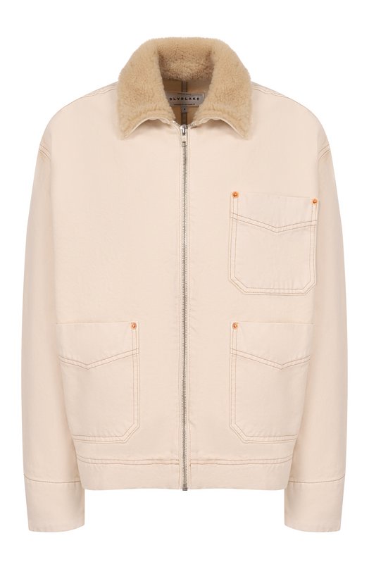 Джинсовая куртка Casey Square Worker SLVRLAKE CATK407PWECR Кремовый CATK407PWECR