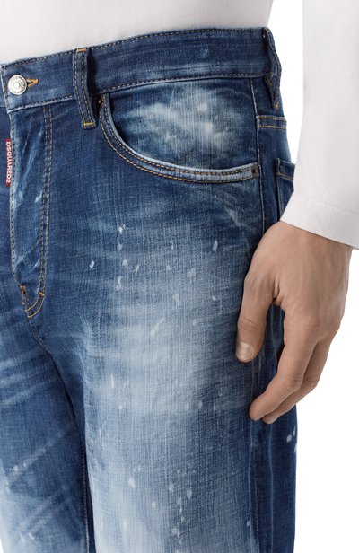 Джинсы bro DSQUARED2 синего цвета по цене 78700 руб., арт. S71LB1763/D30010, фото 5 Джинсы bro DSQUARED2, арт. S71LB1763/D30010, фото 5