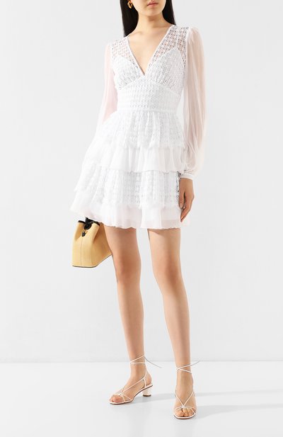 Платье ERMANNO ERMANNO SCERVINO белого цвета по цене 69950 руб., арт. 46T AB43 SAN, фото 2 Платье ERMANNO ERMANNO SCERVINO, арт. 46T AB43 SAN, фото 2