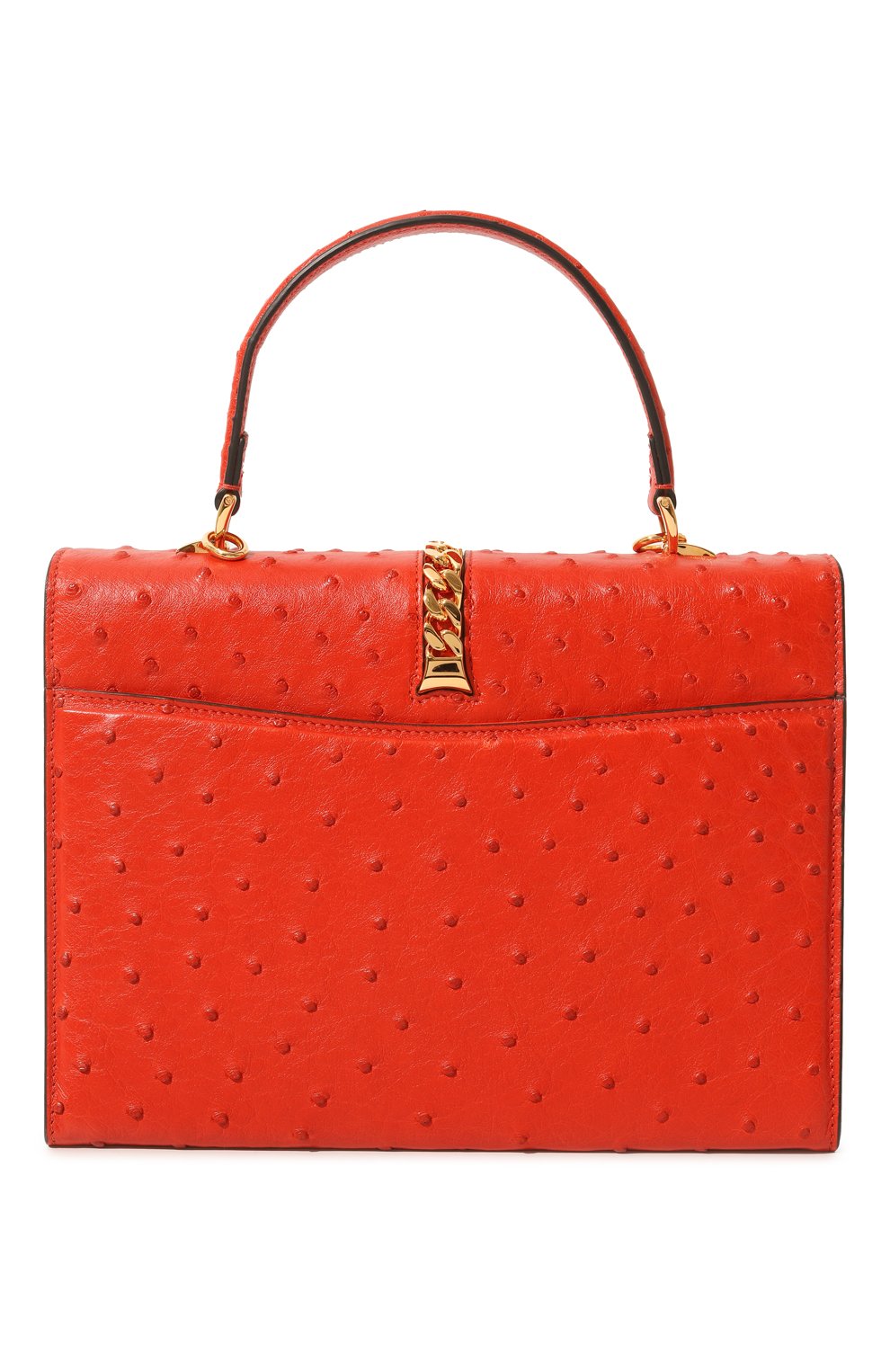Сумка sylvie 1969 small из кожи страуса GUCCI, ар т. 602781 EY00G, фото 6
