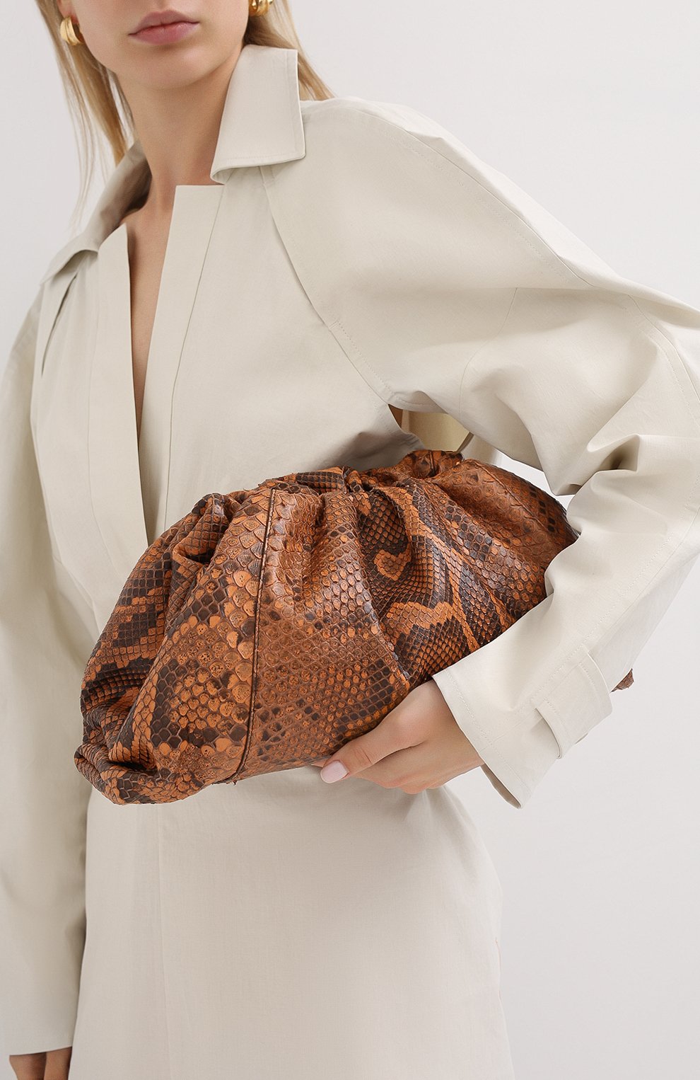 Клатч pouch из кожи питона BOTTEGA VENETA, арт. 576227/VMAN1/PBIV, фото 2