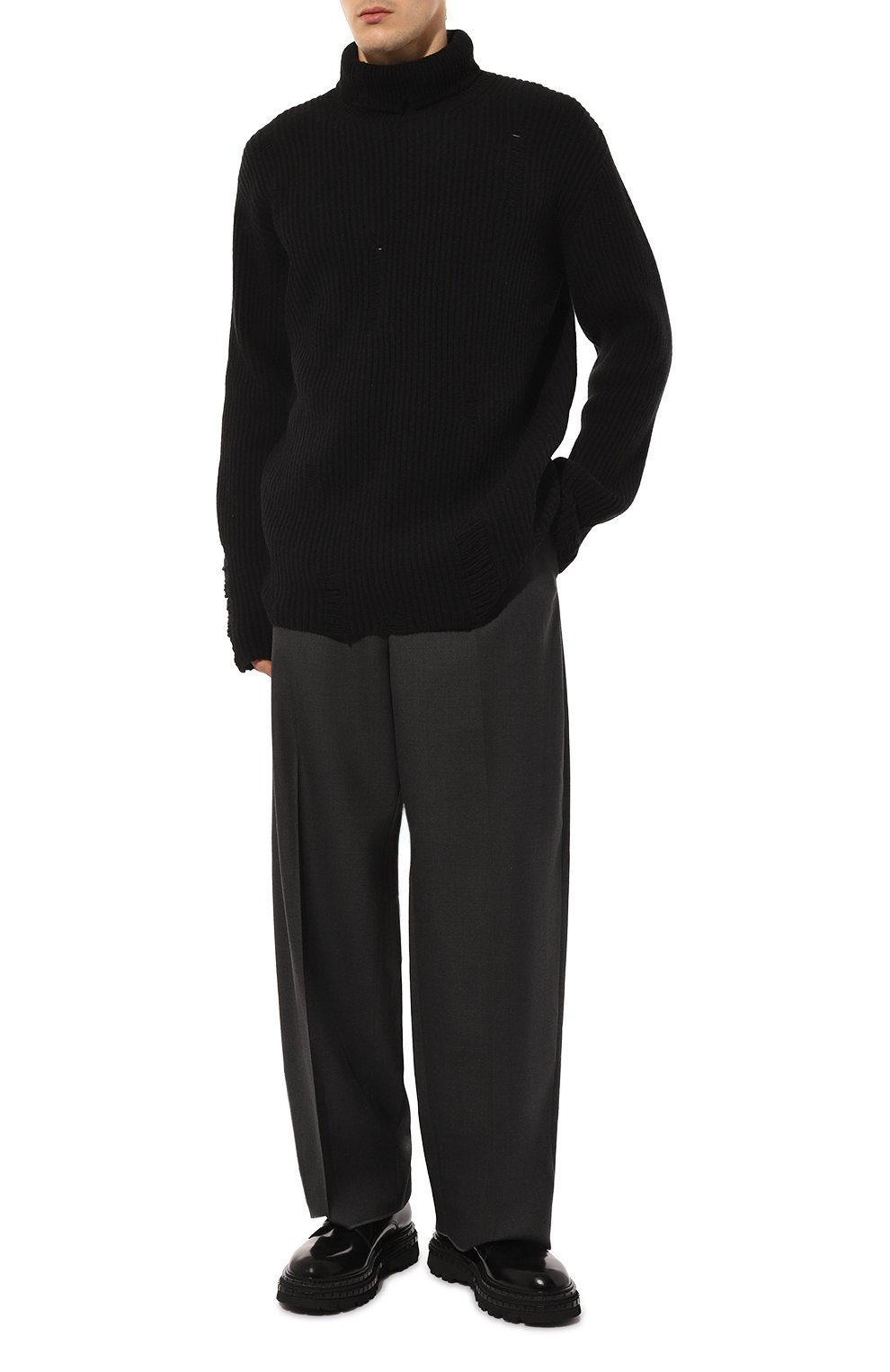 Шерстяной свитер ANN DEMEULEMEESTER, арт. 2402-M-KN32-KN048-099, фото 2