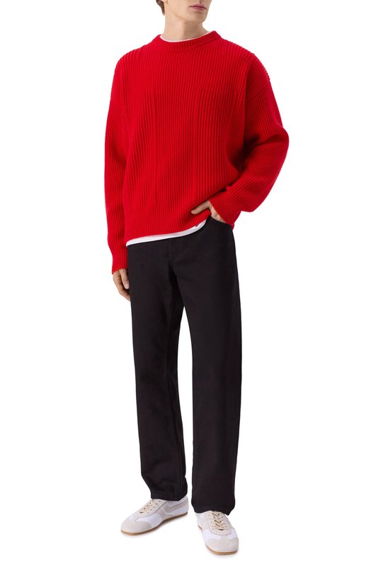 Шерстяной свитер Jil Sander J22GP0252-J14784 Красный  J22GP0252-J14784 Фото 2