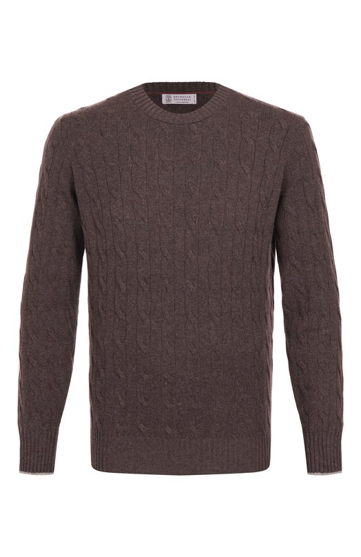 Кашемировый джемпер Brunello Cucinelli M22707200 Коричневый M22707200