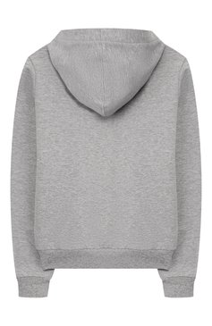Детский хлопковый кардиган на молнии с капюшоном FENDI серого цвета, арт. JFH061/A4RA/6A-8A | Фото 2 (Рукава: Длинные; Материал внешний: Хлопок; Девочки Кросс-КТ: Кардиган-одежда; Материал сплава: Проставлено; Драгоценные камни: Проставлено; Ювелирные украшения: Назначено)