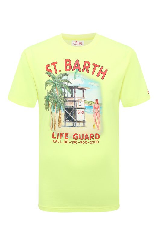 

Хлопковая футболка MC2 Saint Barth, Зелёный