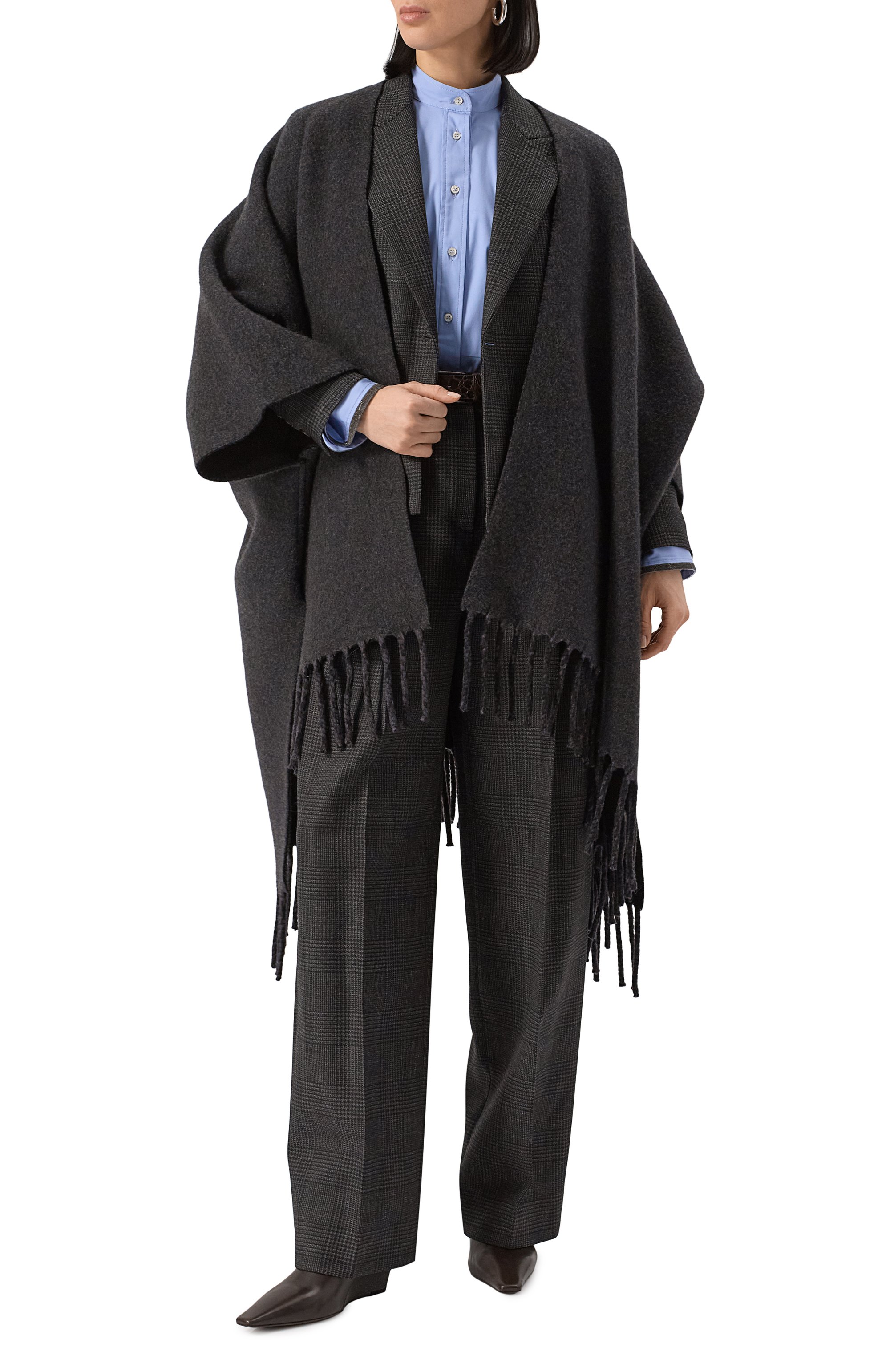 Пончо из шерсти и кашемира BRUNELLO CUCINELLI, арт. MSCDAGP42, фото 2