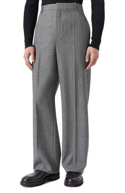 Шерстяные брюки SAINT LAURENT, арт. 844153/Y5H54, фото 3