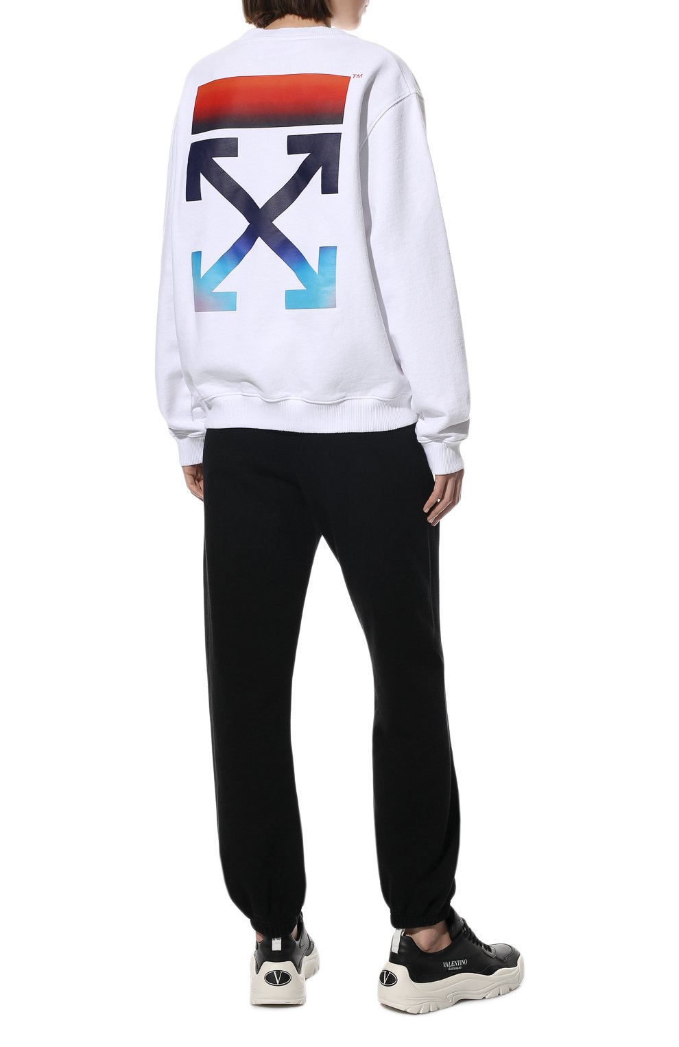 Хлопковый свитшот OFF-WHITE белого цвета по цене 64800 руб., арт. 0WBA055S22JER004, фото 2 Хлопковый свитшот OFF-WHITE, арт. 0WBA055S22JER004, фото 2