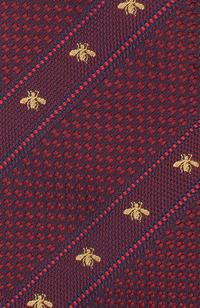 Шелковый галстук GUCCI бордового цвета по цене 28800 руб., арт. 451528/4E002, фото 3 Шелковый галстук GUCCI, арт. 451528/4E002, фото 3
