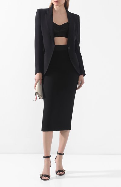 Топ-бюстье DOLCE & GABBANA черного цвета по цене 62100 руб., арт. F7T18T/G9921, фото 2 Топ-бюстье DOLCE & GABBANA, арт. F7T18T/G9921, фото 2