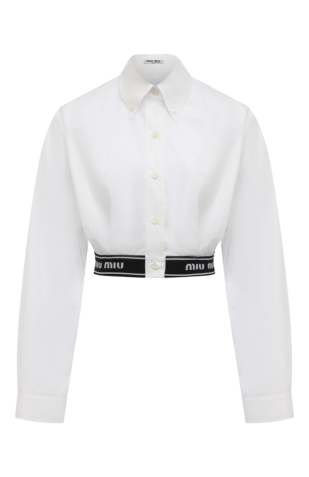 Хлопковая рубашка MIU MIU, арт. MK1435-1UCS-F0009, фото 1