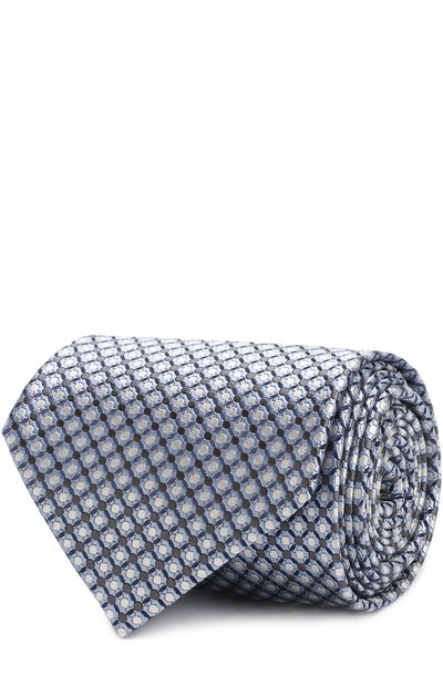 Мужской шелковый галстук с узором BRIONI, арт. 062I00/P7450