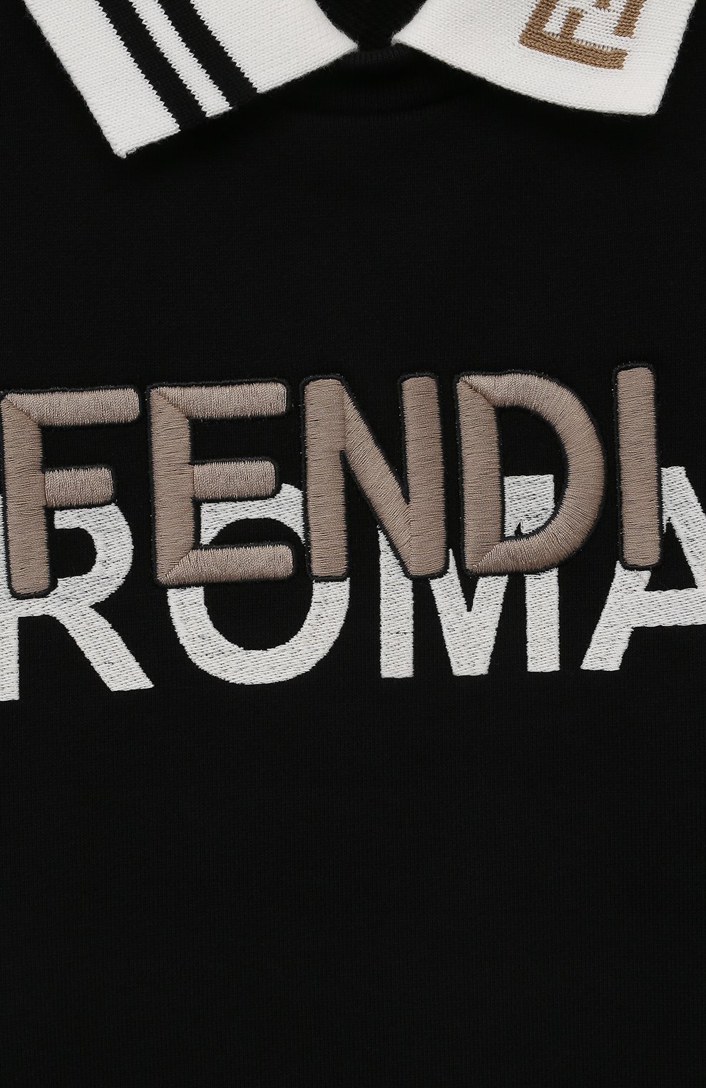 Хлопковый свитшот FENDI черного цвета по цене 34900 руб., арт. JUH068/5V0/8A-12+, фото 3 Хлопковый свитшот FENDI, арт. JUH068/5V0/8A-12+, фото 3