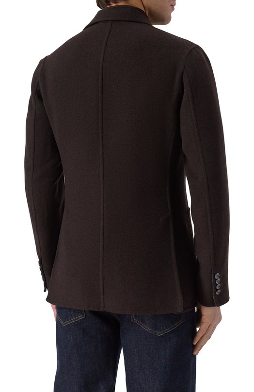 Шерстяной пиджак Stefano Ricci M1RSDB23T0/W0001P Коричневый  M1RSDB23T0/W0001P Фото 4