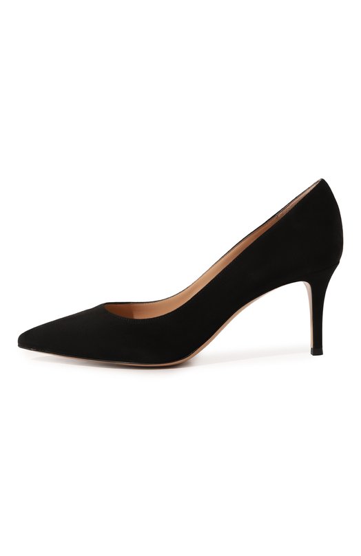 Замшевые туфли Gianvito 70 Gianvito Rossi G26770.70RIC.CAMNER0 Чёрный  G26770.70RIC.CAMNER0 Фото 4