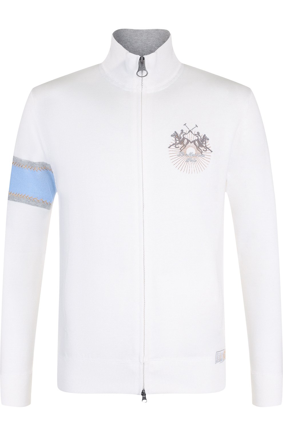 Хлопковый кардиган на молнии с воротником-стойкой LA MARTINA, арт. MMS003/XC001, фото 1