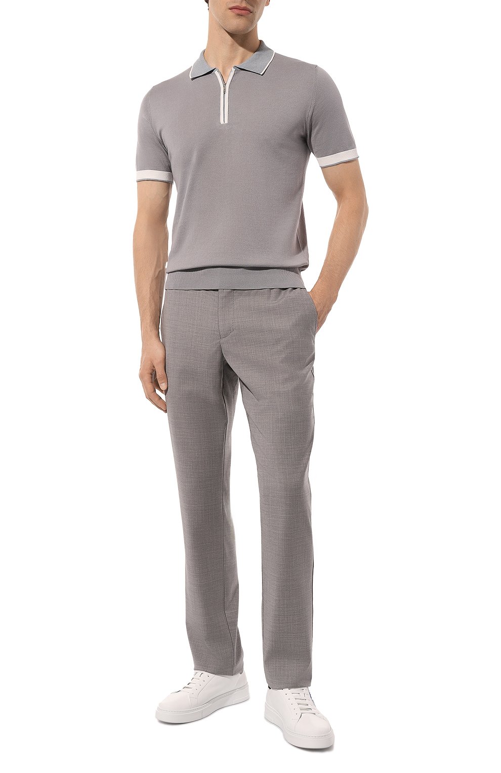 Шерстяные брюки ZILLI серого цвета по цене 106500 руб., арт. CP201BM0201VZP000, фото 2 Шерстяные брюки ZILLI, арт. CP201BM0201VZP000, фото 2