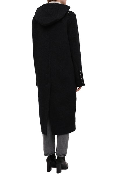 Шерстяное пальто RICK OWENS, арт. RP02A7946/WBK, фото 4