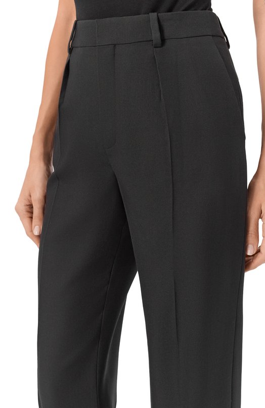 Шерстяные брюки Saint Laurent 832780/Y2J02 Чёрный  832780/Y2J02 Фото 5