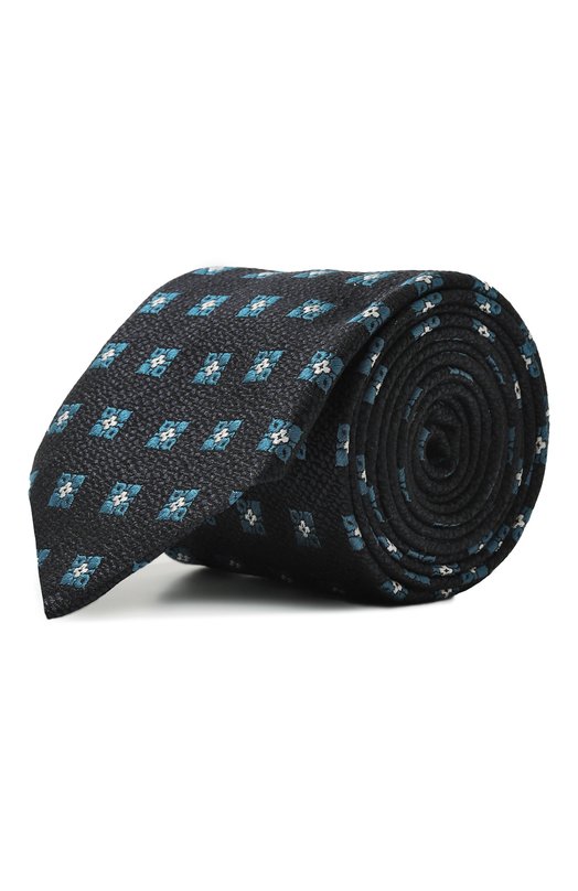 Шелковый галстук Zegna 1P8/Z8D32TA8 Синий 1P8/Z8D32TA8