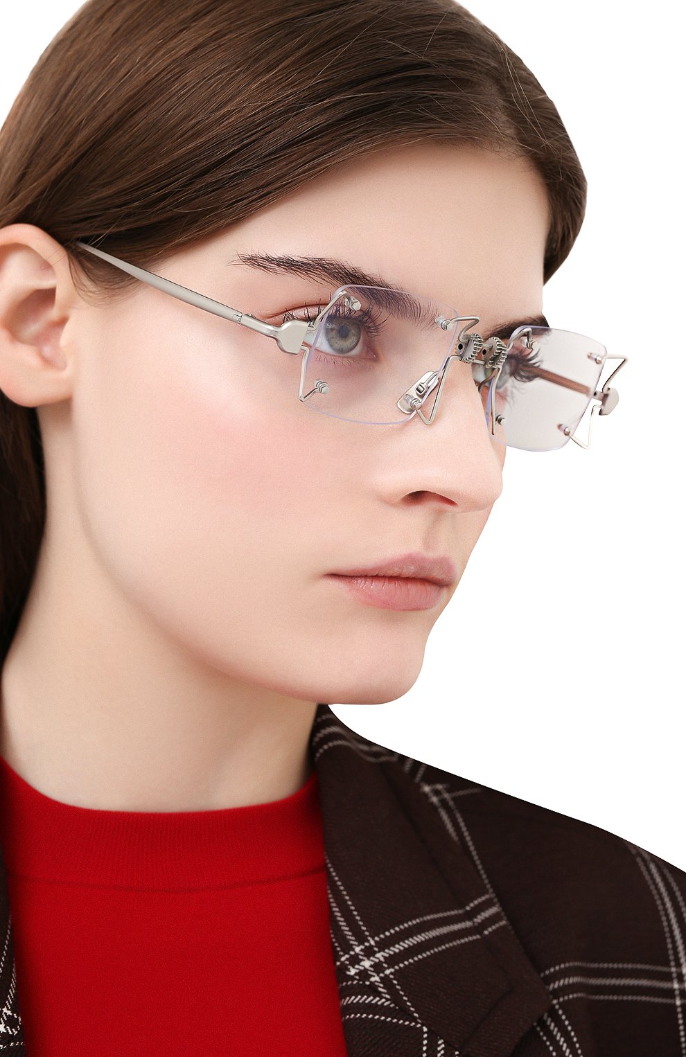 Оправа INNERRAUM серебряного цвета по цене 59950 руб., арт. 097 SM, фото 2 Оправа INNERRAUM, арт. 097 SM, фото 2