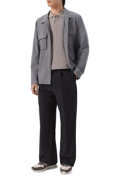 Хлопковое поло CORNELIANI серого цвета по цене 35650 руб., арт. 27G570/2725045, фото 2 Хлопковое поло CORNELIANI, арт. 27G570/2725045, фото 2