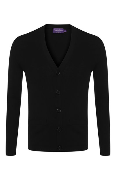 Шерстяной кардиган на пуговицах с v-образным вырезом RALPH LAUREN, арт. 790714519, фото 1