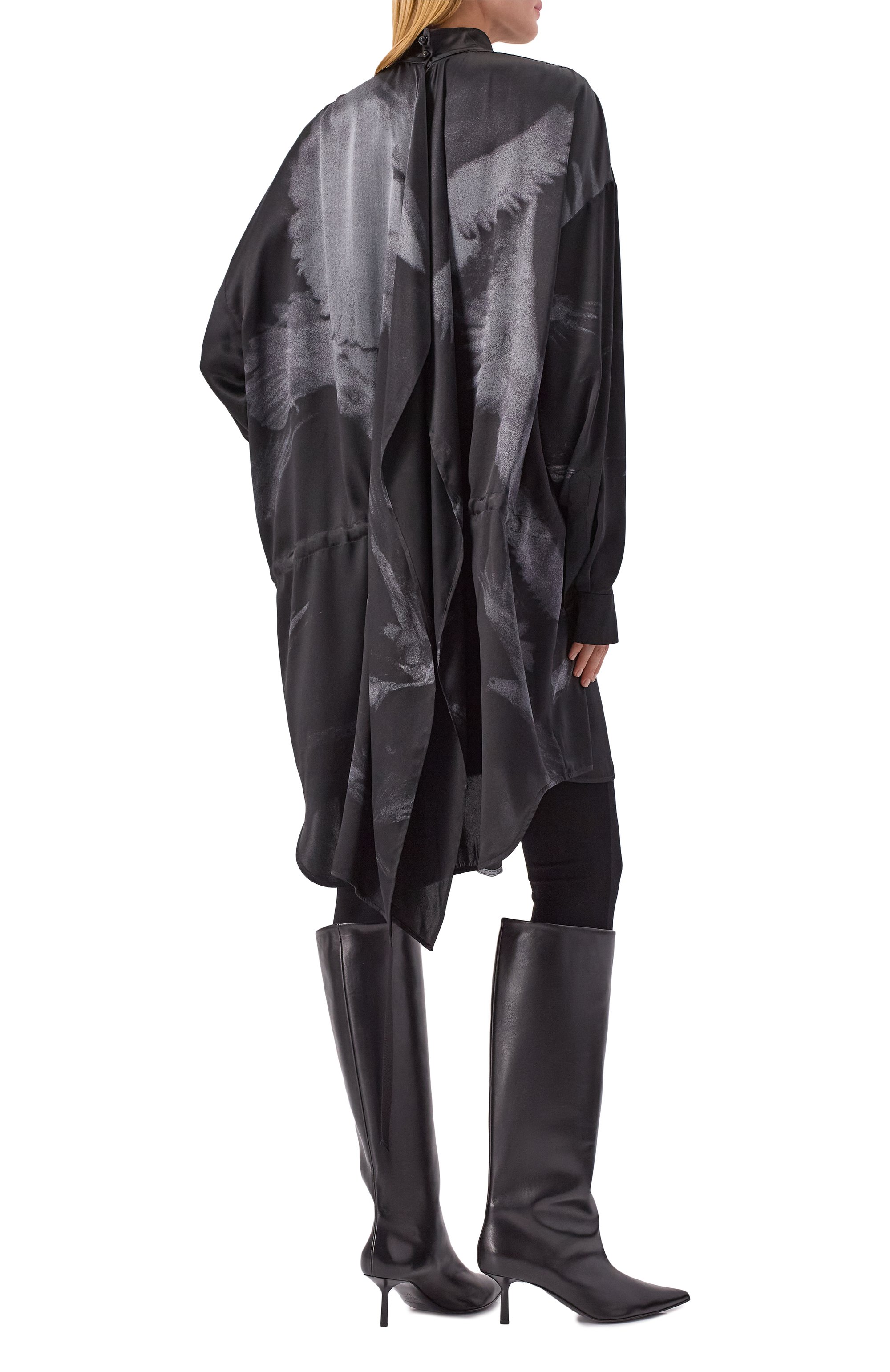 Шелковое платье ANN DEMEULEMEESTER, арт. B0013129/FA658, фото 4